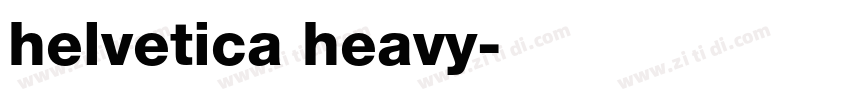helvetica heavy字体转换